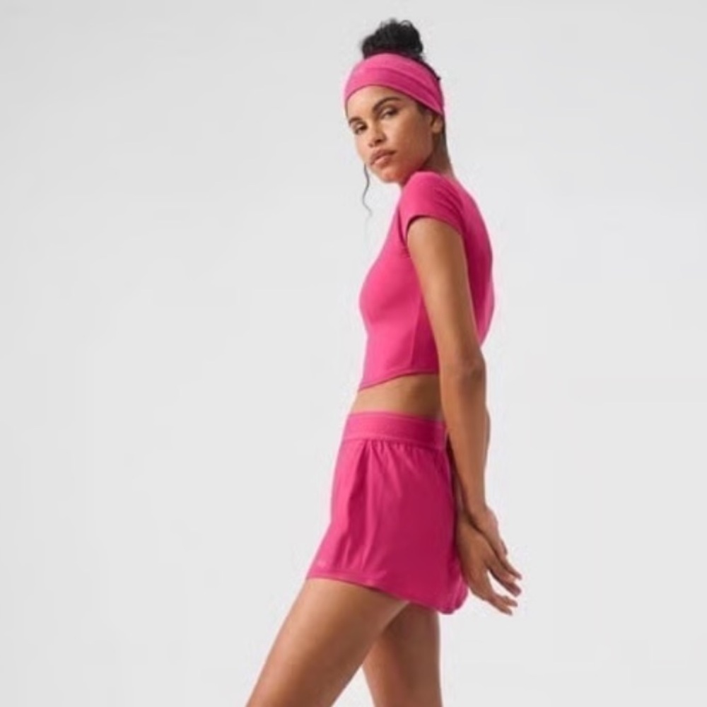 ALO Yoga Match Point Skirt in Hot Pink - Size XS